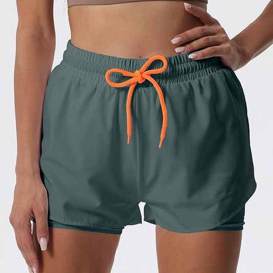 Shorts Feminino Runfast 2 em 1