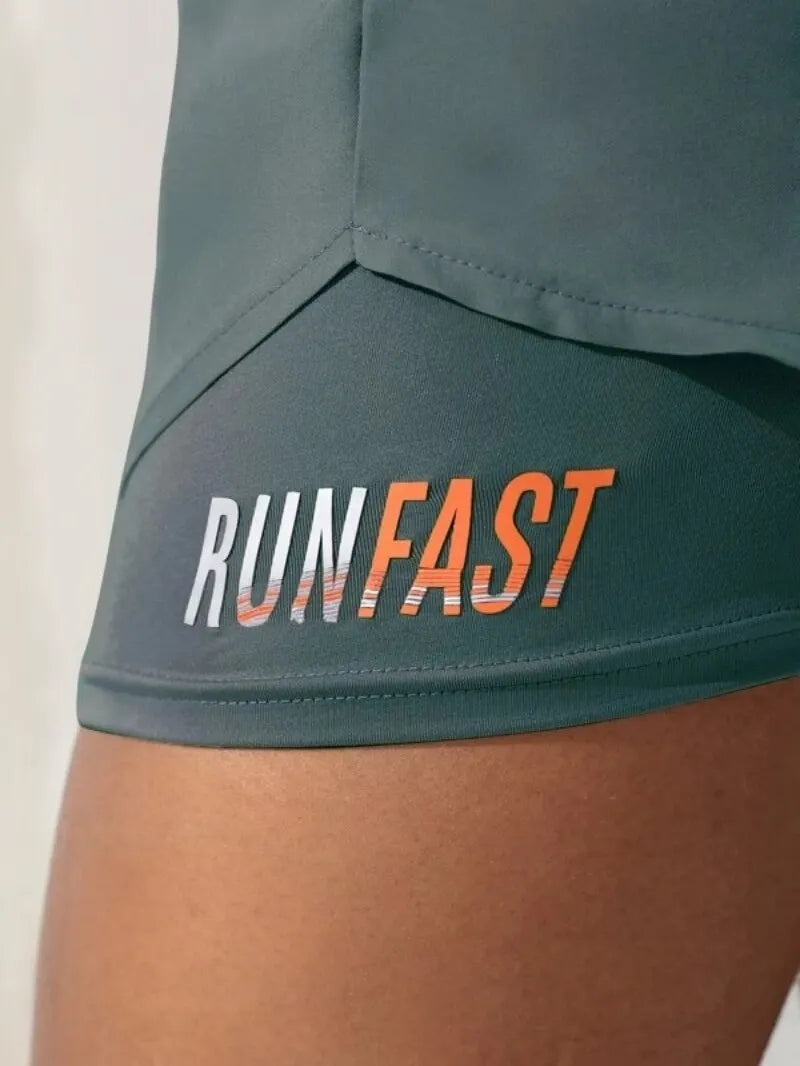 Shorts Feminino Runfast 2 em 1