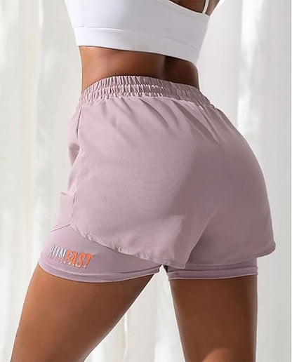 Shorts Feminino Runfast 2 em 1